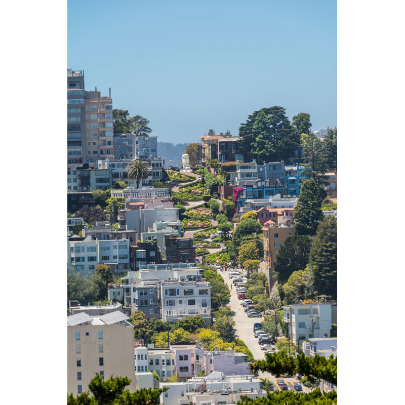 " Zigzag Street In San Francisco ", 18" H x 12" W  