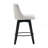 25" Swivel Bar Stools Set Of 2-Modern Counter Height Stools With Linen Upholstery&Button Tufted Back, Solid Wood Frame Barstools For Kitchen Island, Breakfast Bar Or Home Pub, Easy Assembly-1555948187