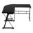 L-Shaped Glass Top Metal Base Computer Desk