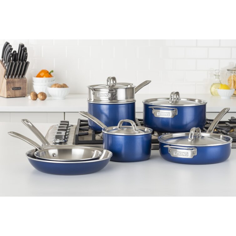  VIKING Culinary Blue Carbon Steel 2-Piece Nonstick Fry