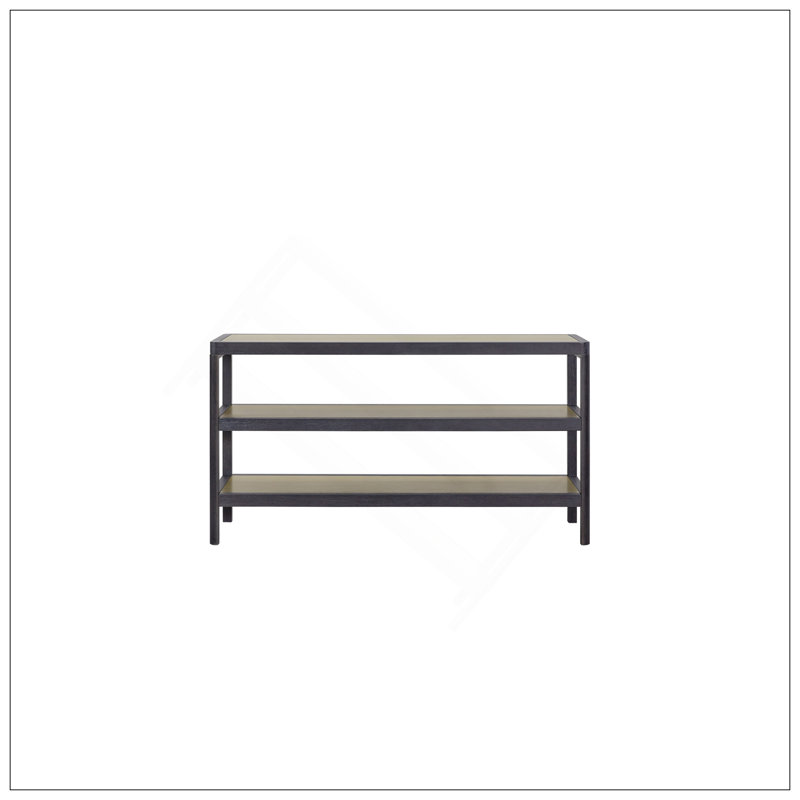 Console Table W/ Metal Insets