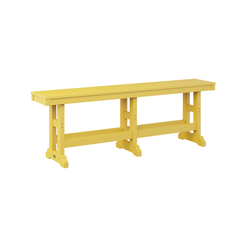 Banc de jardin 66 po Berlin Gardens, H 18 po x l 66 po x P 12,5 po, Jaune soleil levant