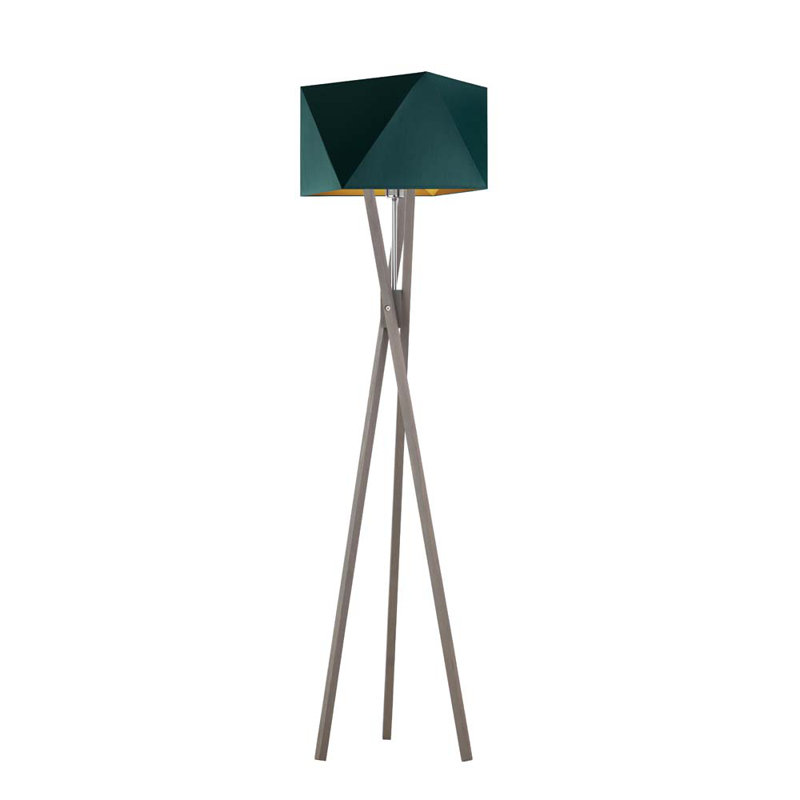 Ravi 150cm Tripod Floor Lamp, Green, Grey