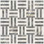 Carreaux de marbre poli jet d'eau 12 po x 12 po, blanc et gris, pour planchers et murs, pierre naturelle, marbre véritable et véritable, 4 pièces par boîte