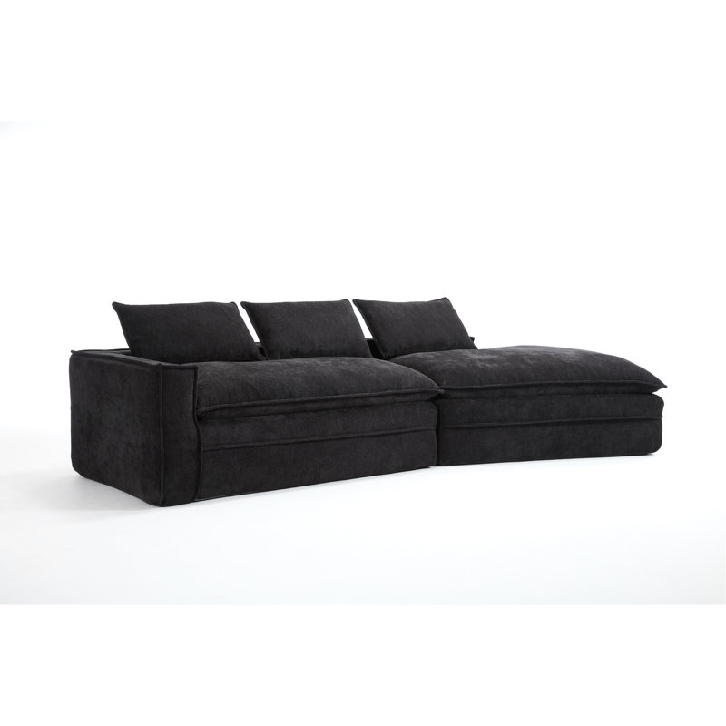 Canapé modulaire Modern, Noir