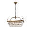 Lustre étagé unique à 4 lumières avec détails en cristal Braiden-22986195