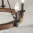 Houghtaling 6 - Light 23" Width Wagon Wheel Chandelier UL Certified-2130710493