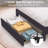 Cahlin Twin Storage Bed Frame With Storage Drawer Twin Only 1 Drawer Upholstered Adjustable Headboard Platform Bed-866117715-813259943