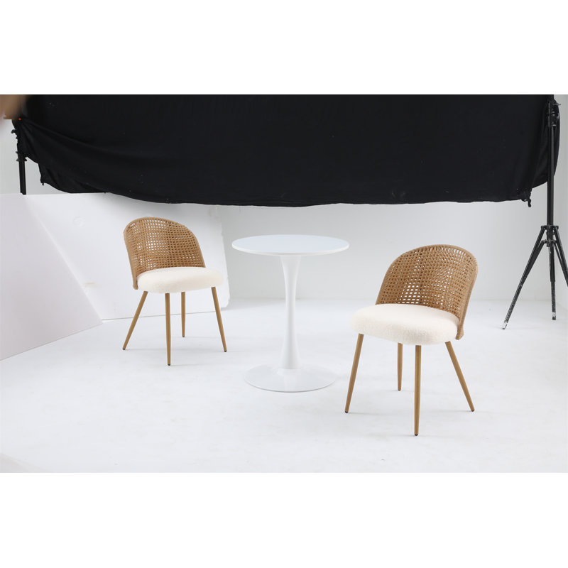 White Round Dining Table