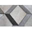 Area Cowhide Geometric Area Rug in Gray/Cream-1036955179