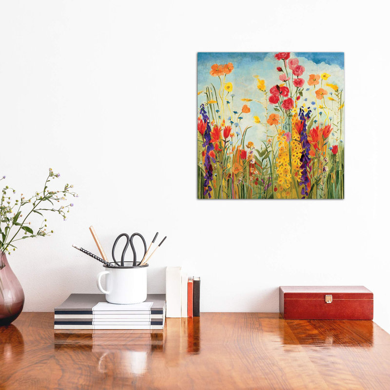 Laughter by Jill Martin - Painting on Canvas, 93.98 cm H x 93.98 cm W x 1.91 cm D