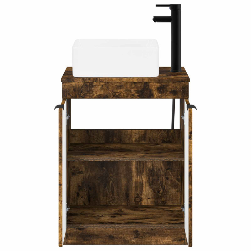 Bathroom Furniture Suite, Smoked Oak