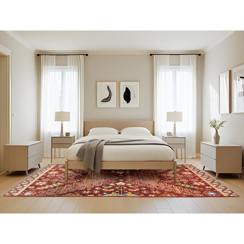 Tapis abstrait moderne 2984, Rectangle de 5 pi x 8 pi