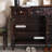 Black Upholstered Shoe Storage Bench