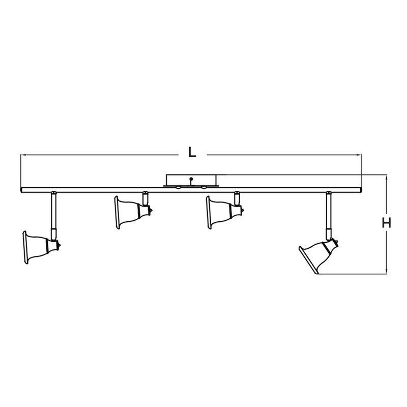 Berlin 36.6'' 4 -Light Track Track Kit with Dimmable and Adjustable Head