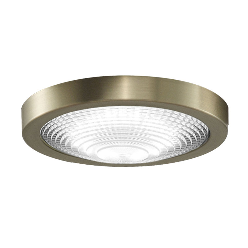 Ventilateur de plafond à DEL Spitfire, Laiton satiné brossé