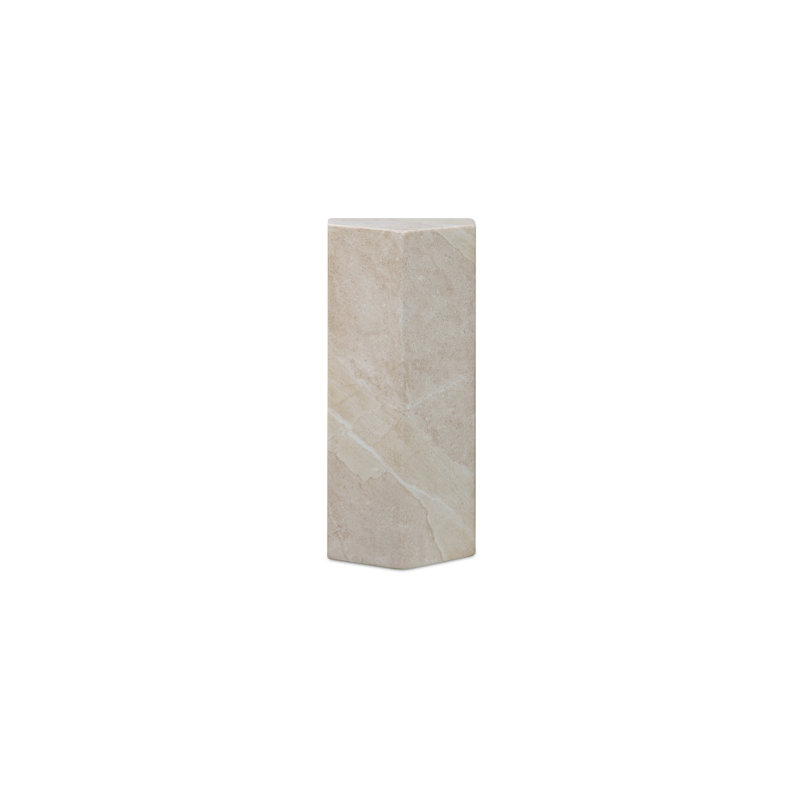Nix Outdoor Side Table Green, Travertine