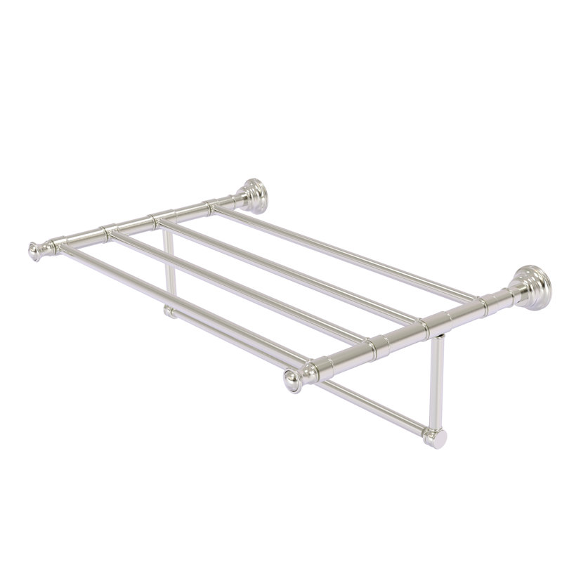 Freyja 3 Towel Rack, Satin Nickel, 13.7" D x 26" W x 6.5" D