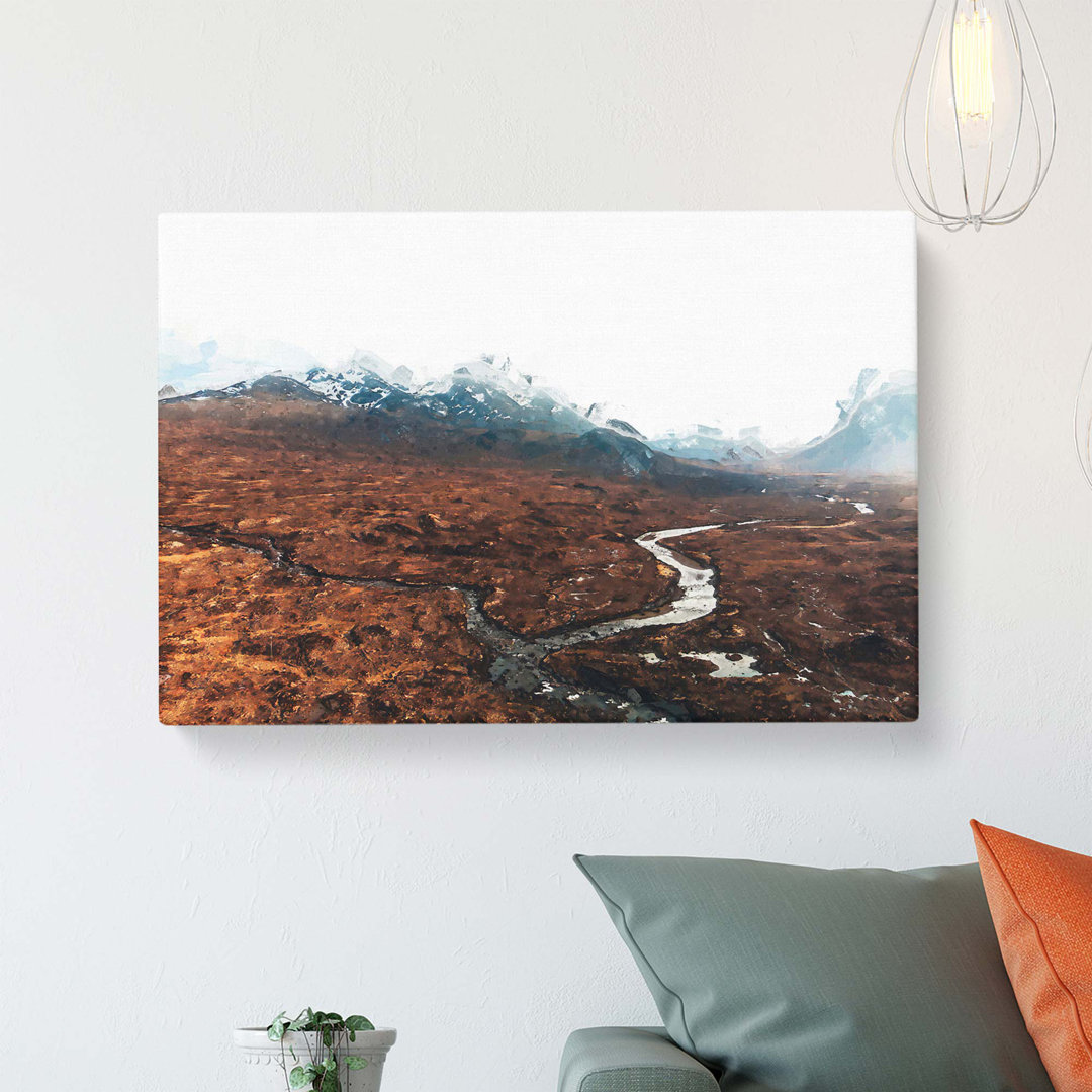 View of the Isle of Skye in Scotland - Wrapped Canvas