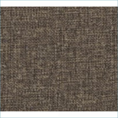 Repose-pieds avec rangement, polyester brun noyer pour petits espaces | Pieds en bois robustes
