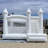 15' x 13' PVC White Bounce House with Slide and Air Blower