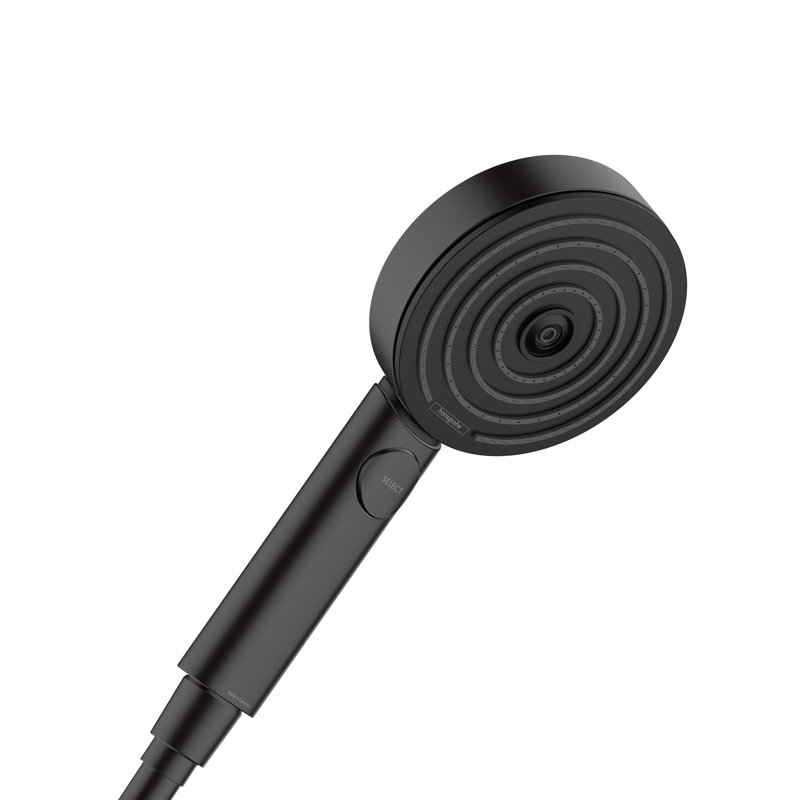 Douchette à 3 jets hansgrohe Pulsifier S 105, Noir mat, 1,75 gallons par minute