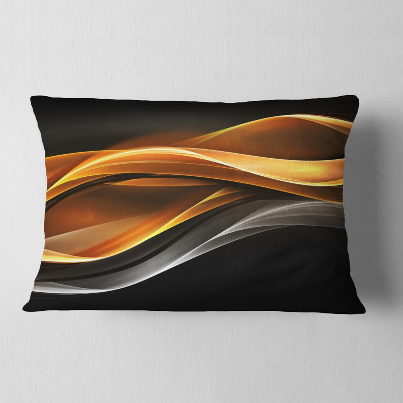 Coussin lombaire à lignes vers l’intérieur Abstract