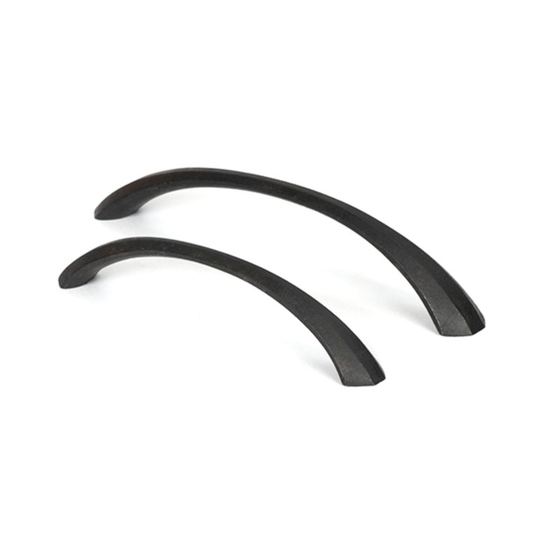 Black 7" Shell Pull Handle, Beeswax, 12.9 cm