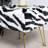Square Faux Fur Upholstered Ottoman-808755562