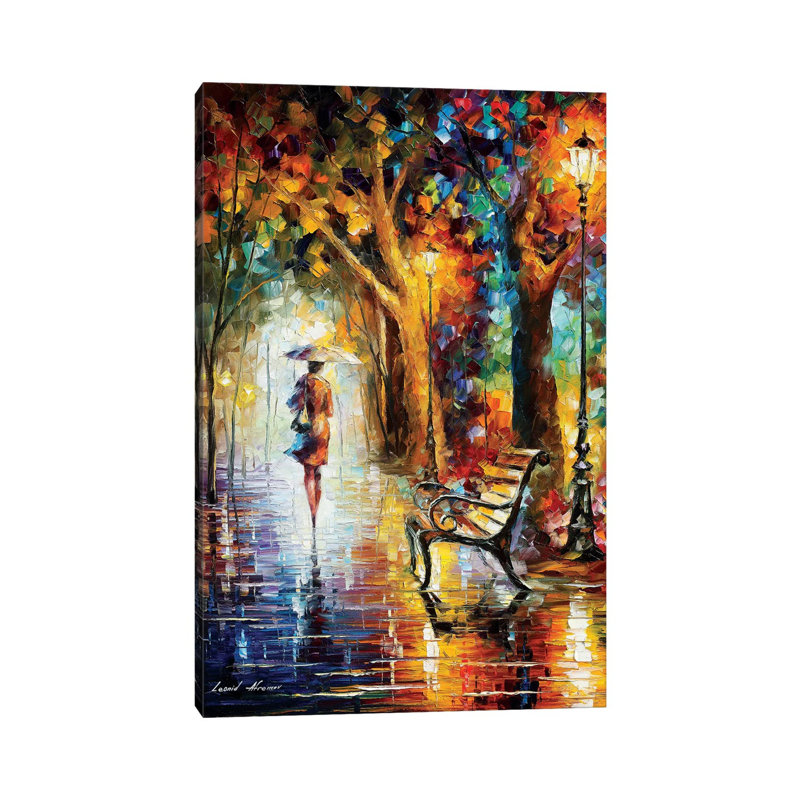 The end of patience par Leonid Afremov, reproduction d’art, H 12 po x l 8 po x P 0,75 po, Toile tendue