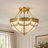 4 - Light Dome Chandelier Dimmable