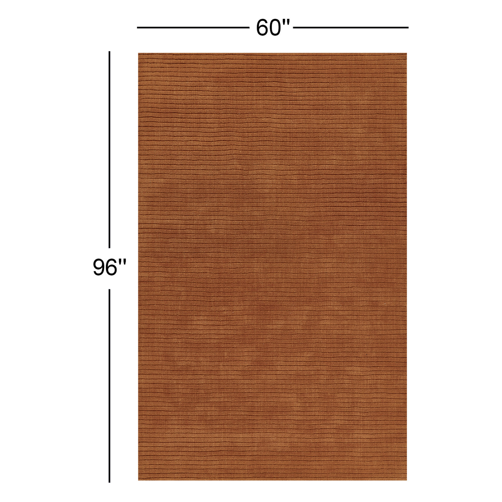 Guiness Hand-Loomed Wool Rug, Rectangle 5'x 8'