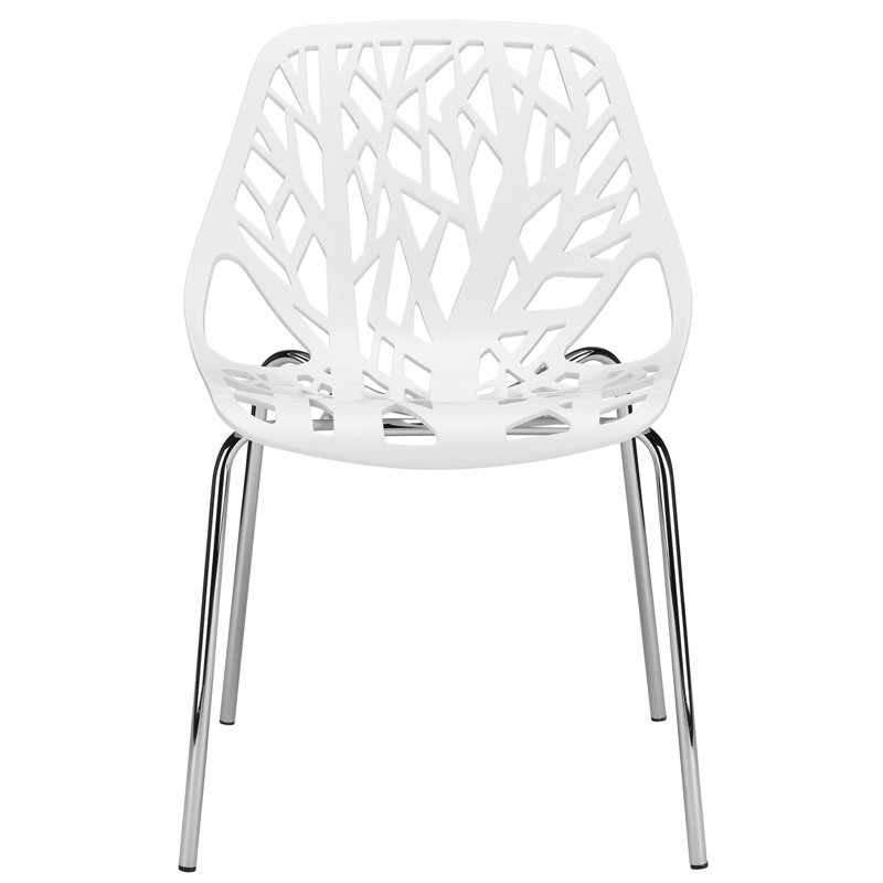 Radcliffe Metal Outdoor Dining Side Chair, White
