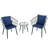 3 Piece Outdoor Patio Set with 10 Ft Cantilever Outdoor Umbrella with Base-63248840