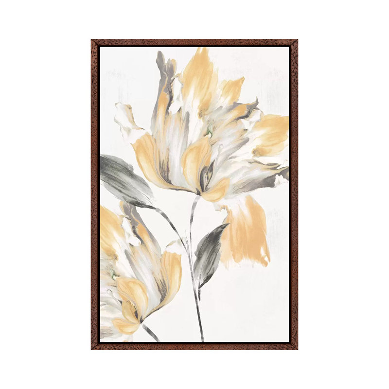 Igniting Love I - Painting on Canvas, Classic Brown Wood Framed, 101.6 cm H x 66.04 cm W