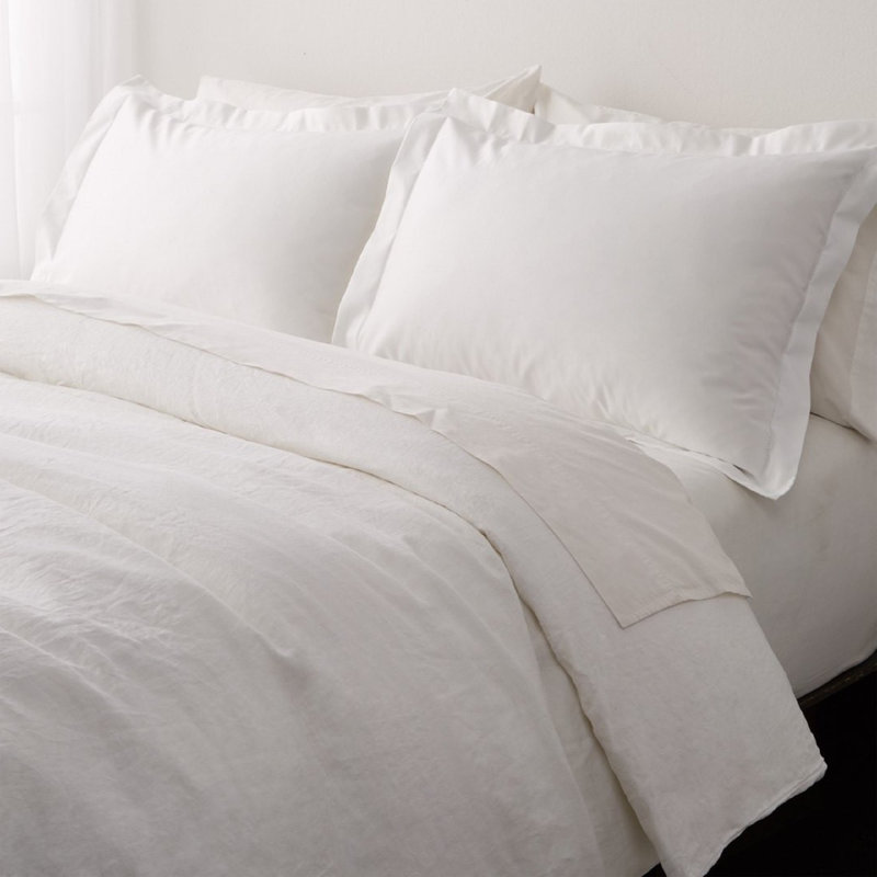 Driscoll Avia Single Duvet Cover, White, Twin Duvet Cover