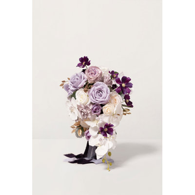 Bouquet de mariée cascade Ling's Moment, lilas et or
