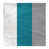White/Teal/Gray