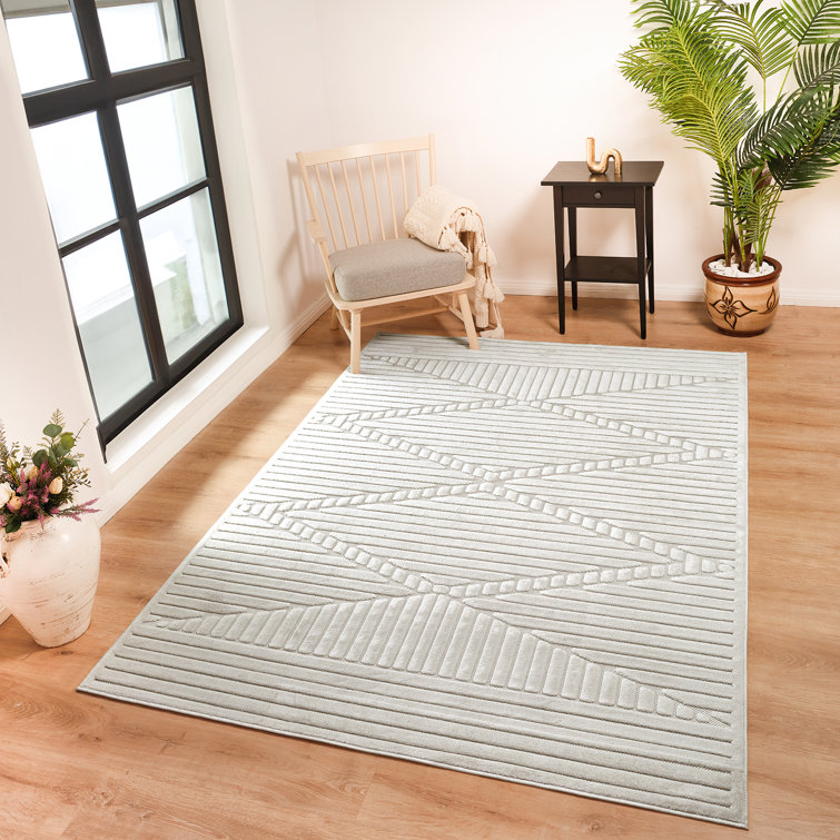 Takila In- & Outdoor Scandi Modern White Area Rug