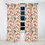 Minimaliste motif fleurs pastel - Rideau obscurcissant géométrique Mid-Century - 1 panneau-107597166