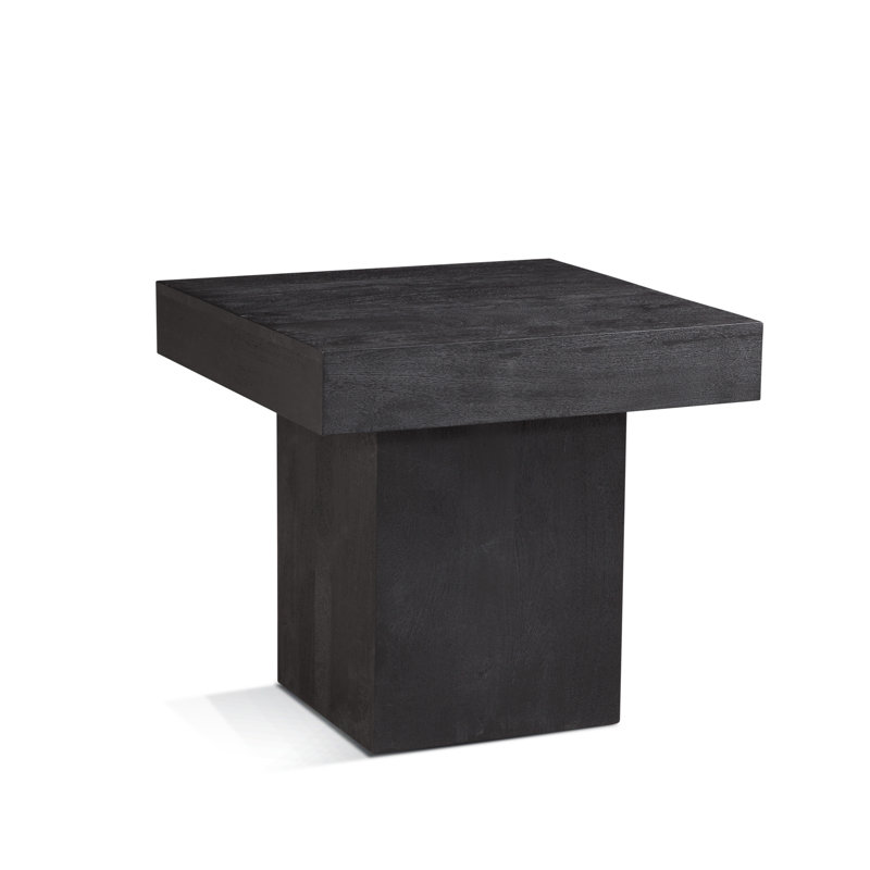 End Table, Dusty Black, 18" H x 14" W x 14" D