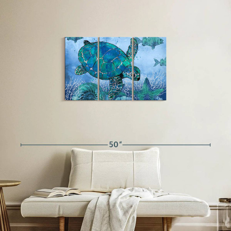 Brampt Ocean Blues, 20" H x 33" W