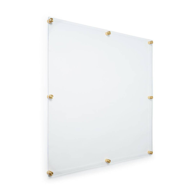 Double Panel Acrylic Picture Frame, 40" H x 40" W, Gold