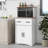 Cabinet Wooden Kitchen Pantry Storage Microwave Cabinet With Storage Drawer
