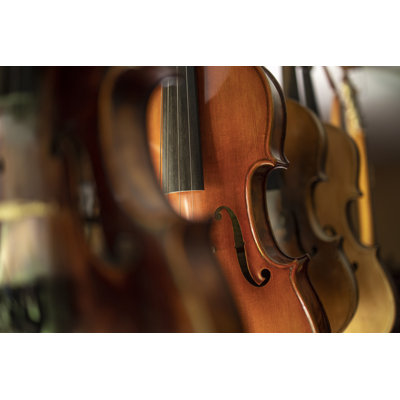 Violins by Smederevac - Wrapped Canvas Print