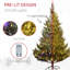 Arbre de Noël pré-éclairé 7 pi, cèdre réaliste clairsemé avec lumières DEL bicolores et 2931 pointes, assemblage facile, arbre de Noël à charnières