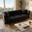 Canapé rembourré 3 places avec accoudoirs et 2 coussins Modern Velvet-129585496