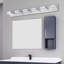 Miroir de salle de bain à 6 lumières DEL - brouillard, conception simple, installation moderne facile à installer, capacité de brouillard-196223286