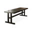 Bureau d'écriture rectangulaire en bois massif noir-117867016