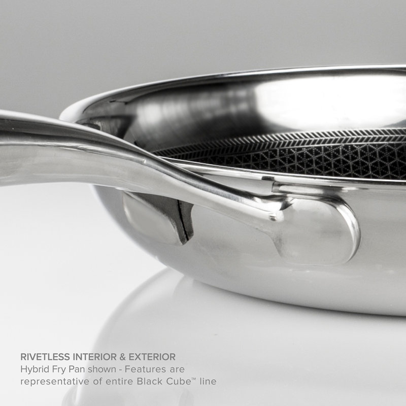 7 Piece Stainless Steel Nonstick Cookware Set with Glass Lids